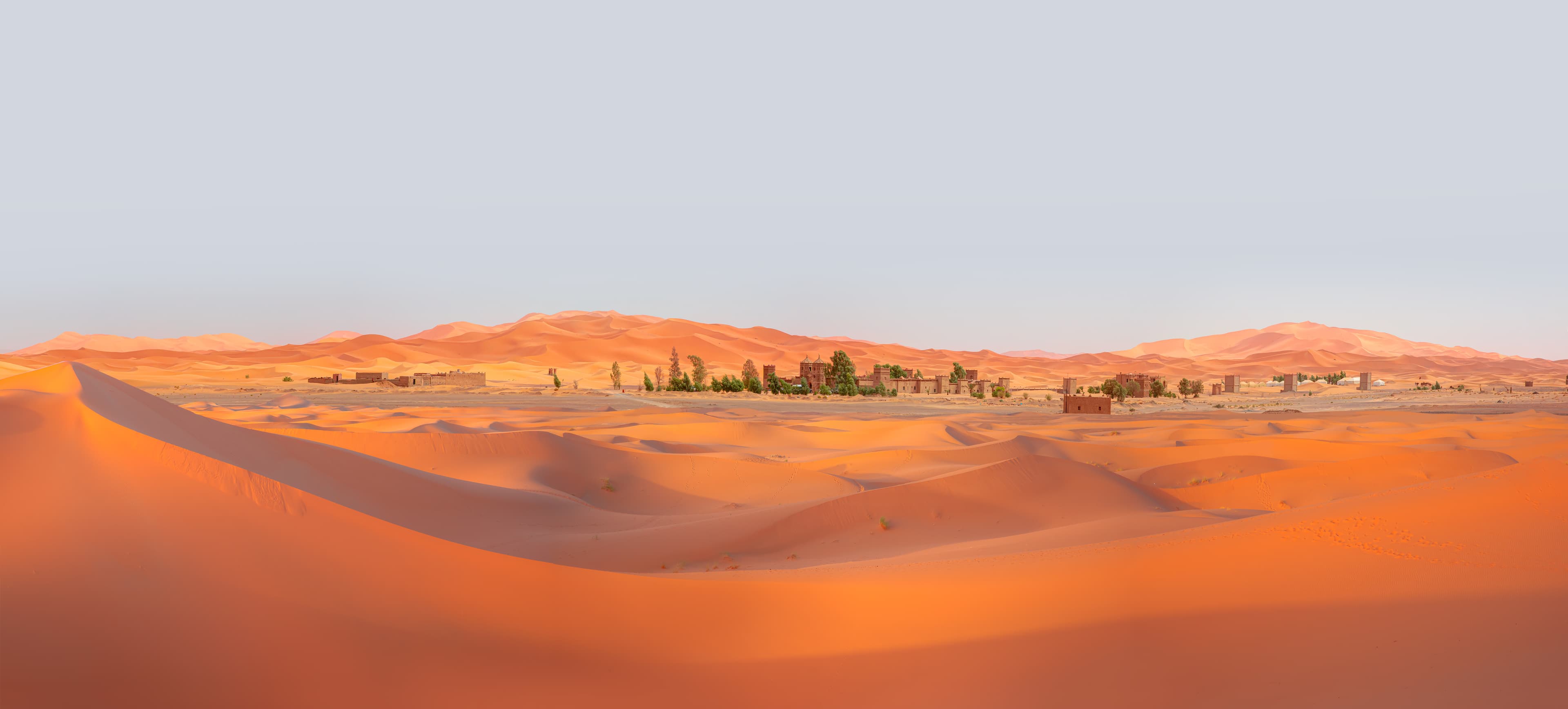 Erg Chebbi dunes at sunset