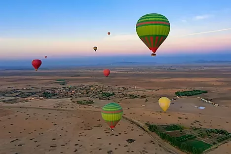 Optional hot air balloon activity in marrakech on your custom morocco trip