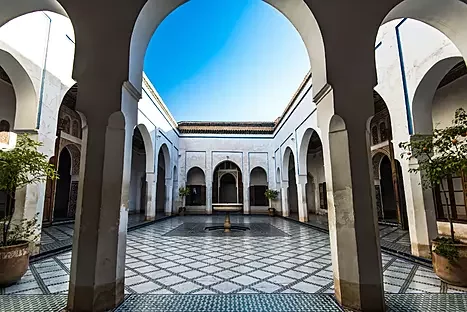 Fes medina and Attarine Medersa architecture on Morocco luxury guided tour