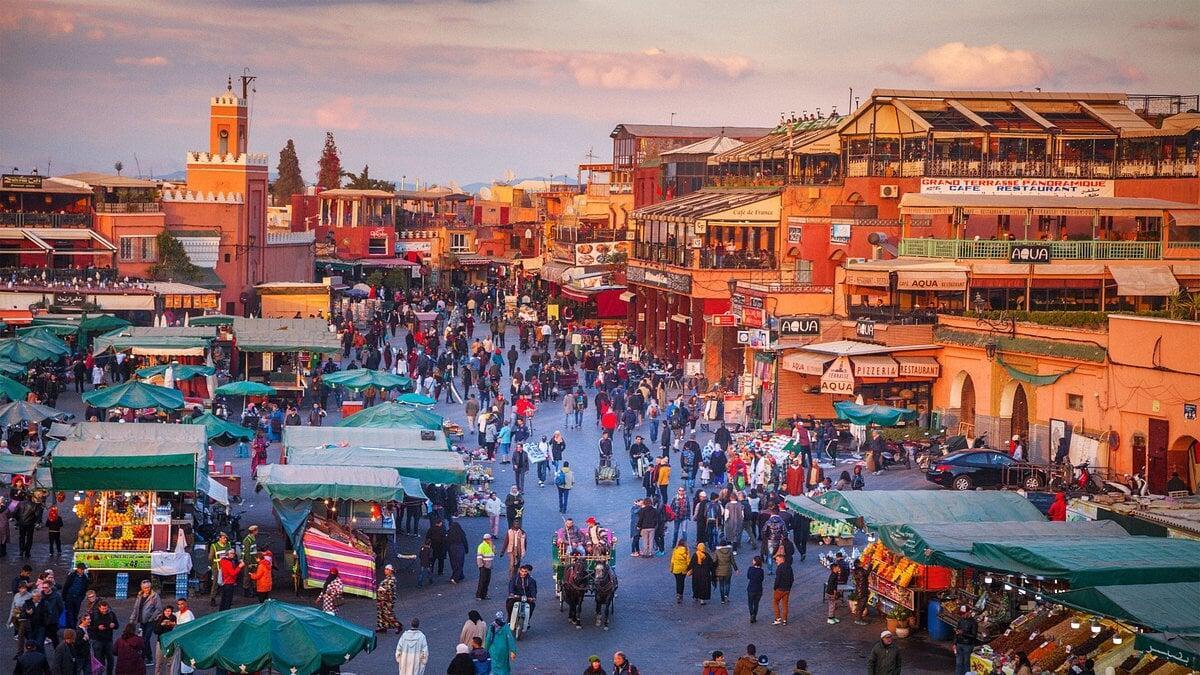 red city of marrakech-morocco