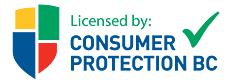 Licensed by Consumer Protection BC